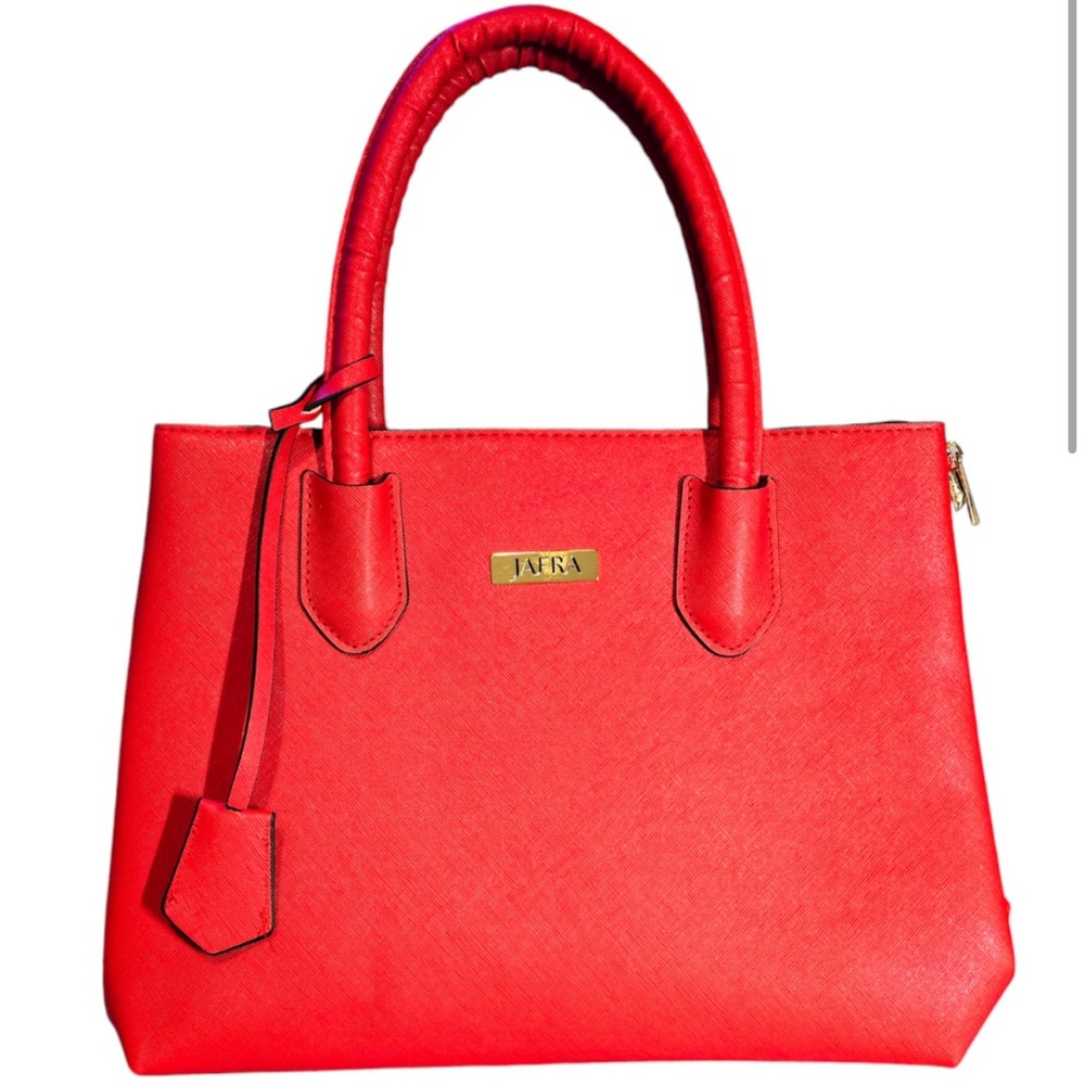 Jafra New Textured Vegan Leather handbag with adjustable strap